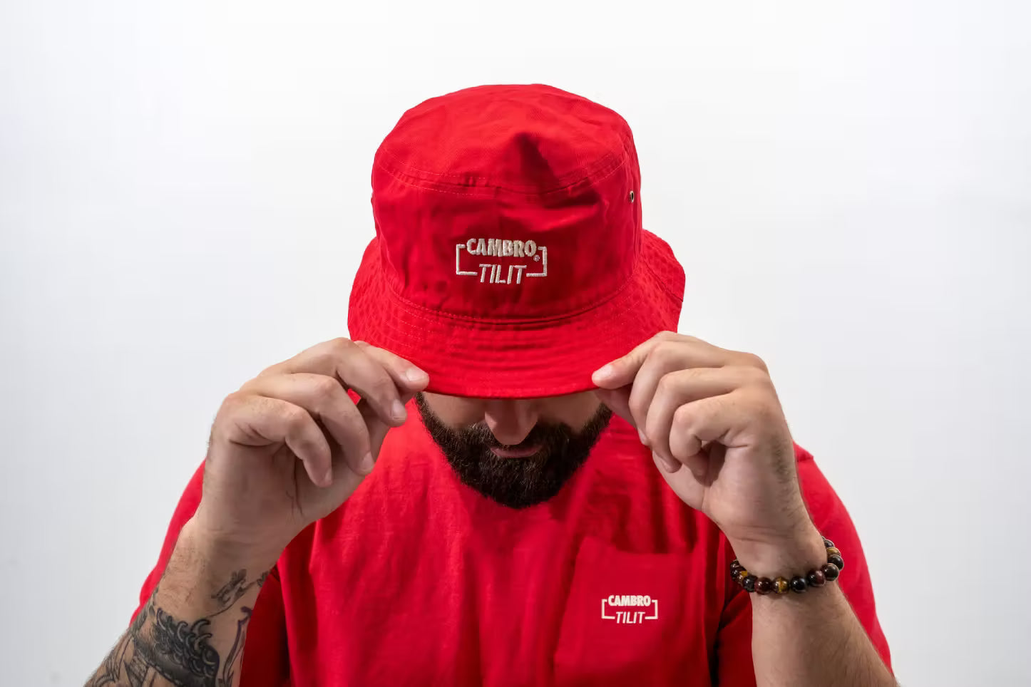 TILIT x CAMBRO Red Bucket Hat - TILIT NYC