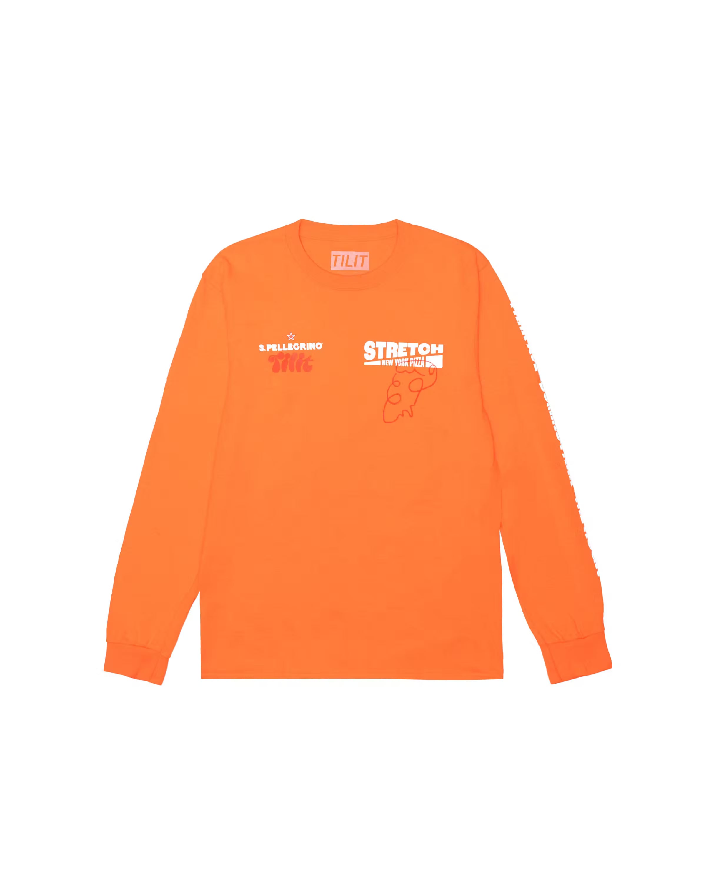 TILIT x S.Pellegrino x Stretch Pizza Long Sleeve Tee - TILIT NYC