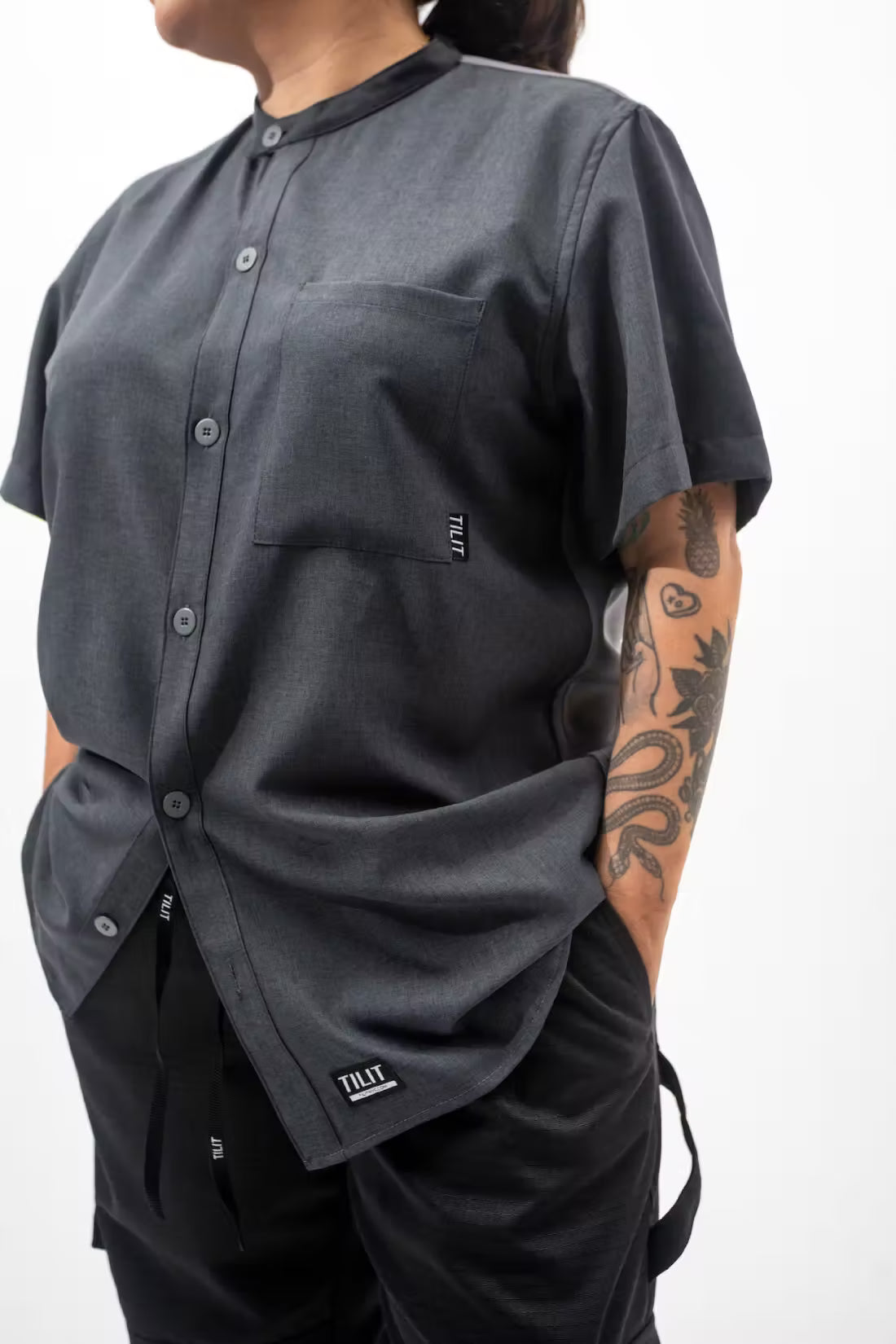 “Run the Pass” Short Sleeve Chef Shirt