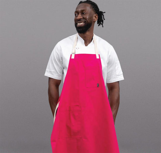 pink chef apron