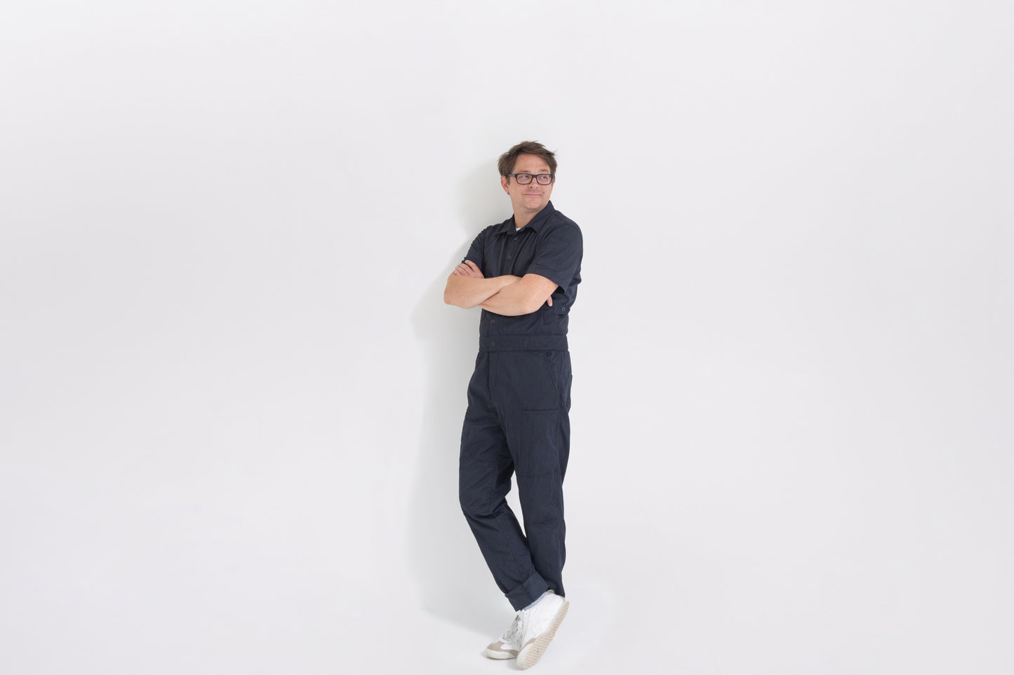 Men's Short Sleeve Jumpsuit - Summer