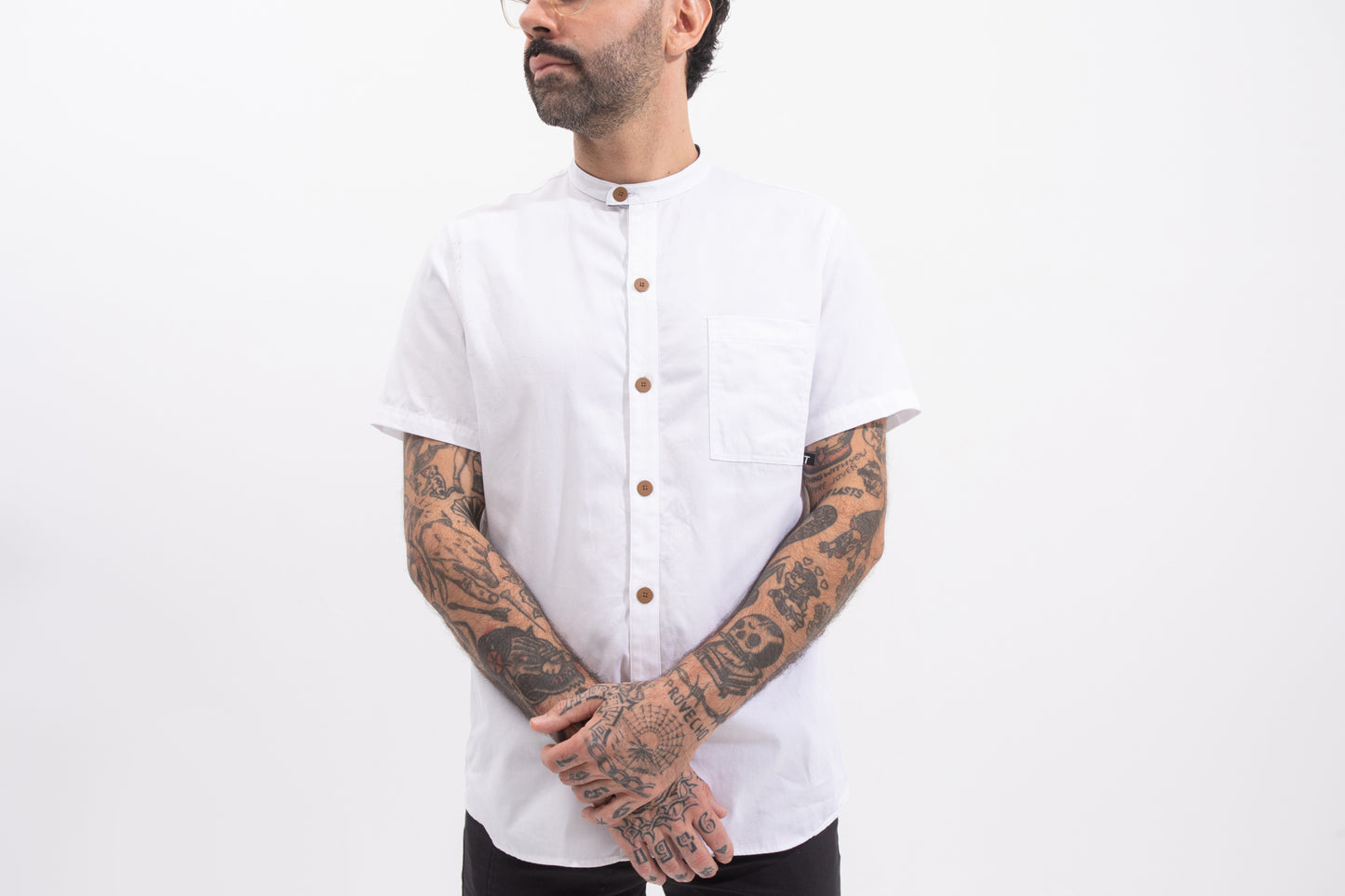 white chef shirt for men