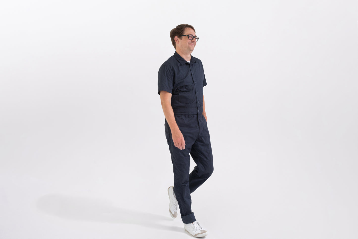 Men's Short Sleeve Jumpsuit - Summer