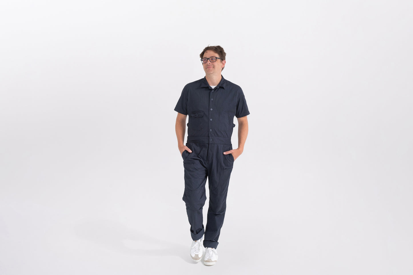 Men's Short Sleeve Jumpsuit - Summer