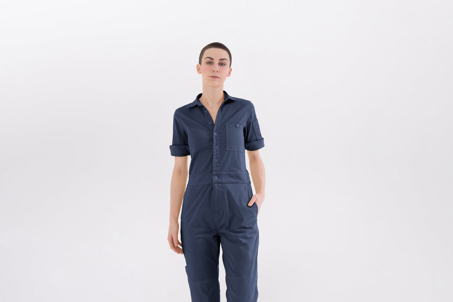 navy jumpsuit for women cooks