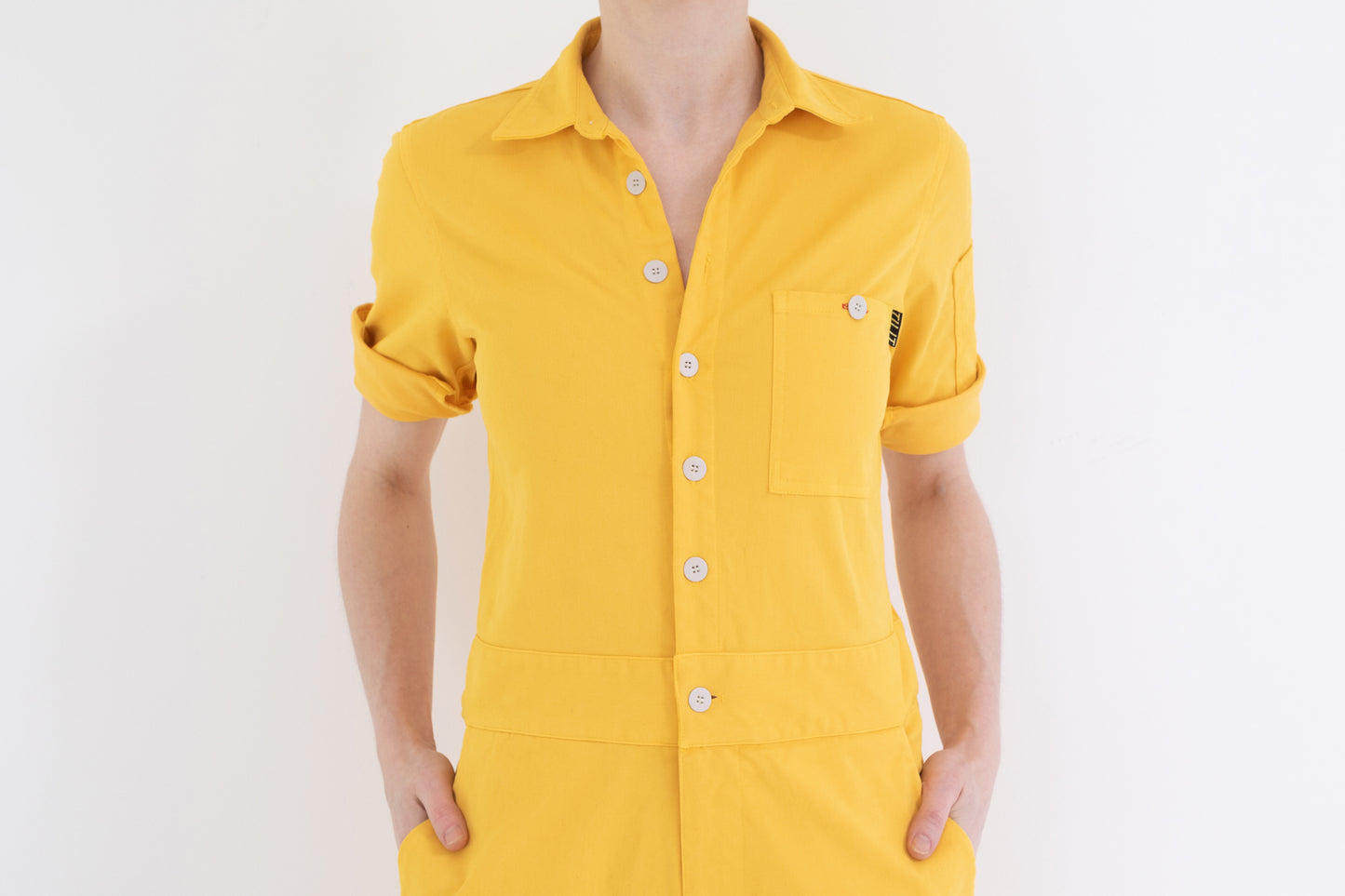 yellow chef jumpsuit for women