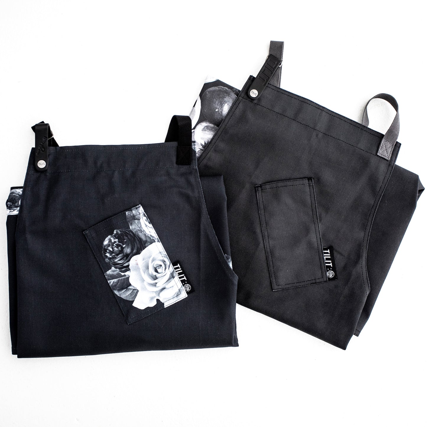 Load image into Gallery viewer, death and co aprons with pockets

