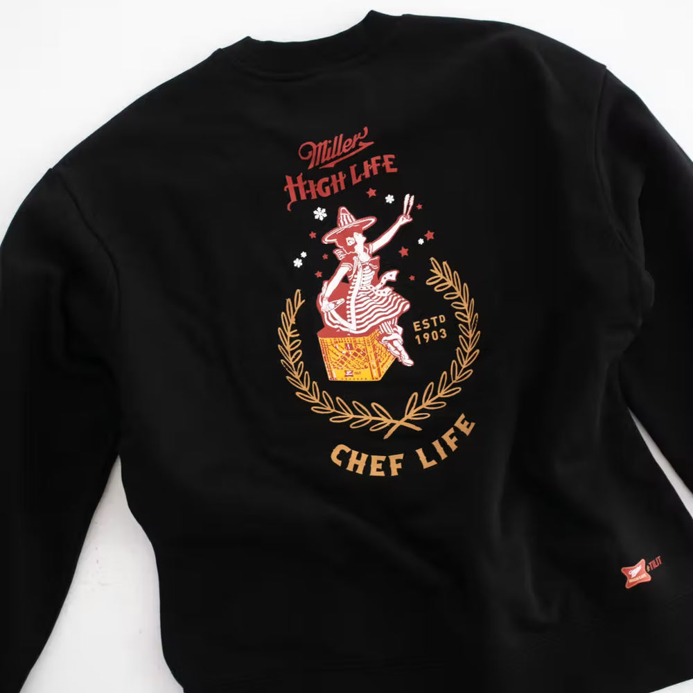 TILIT x Miller High Life "Chef Life Holiday Crewneck"