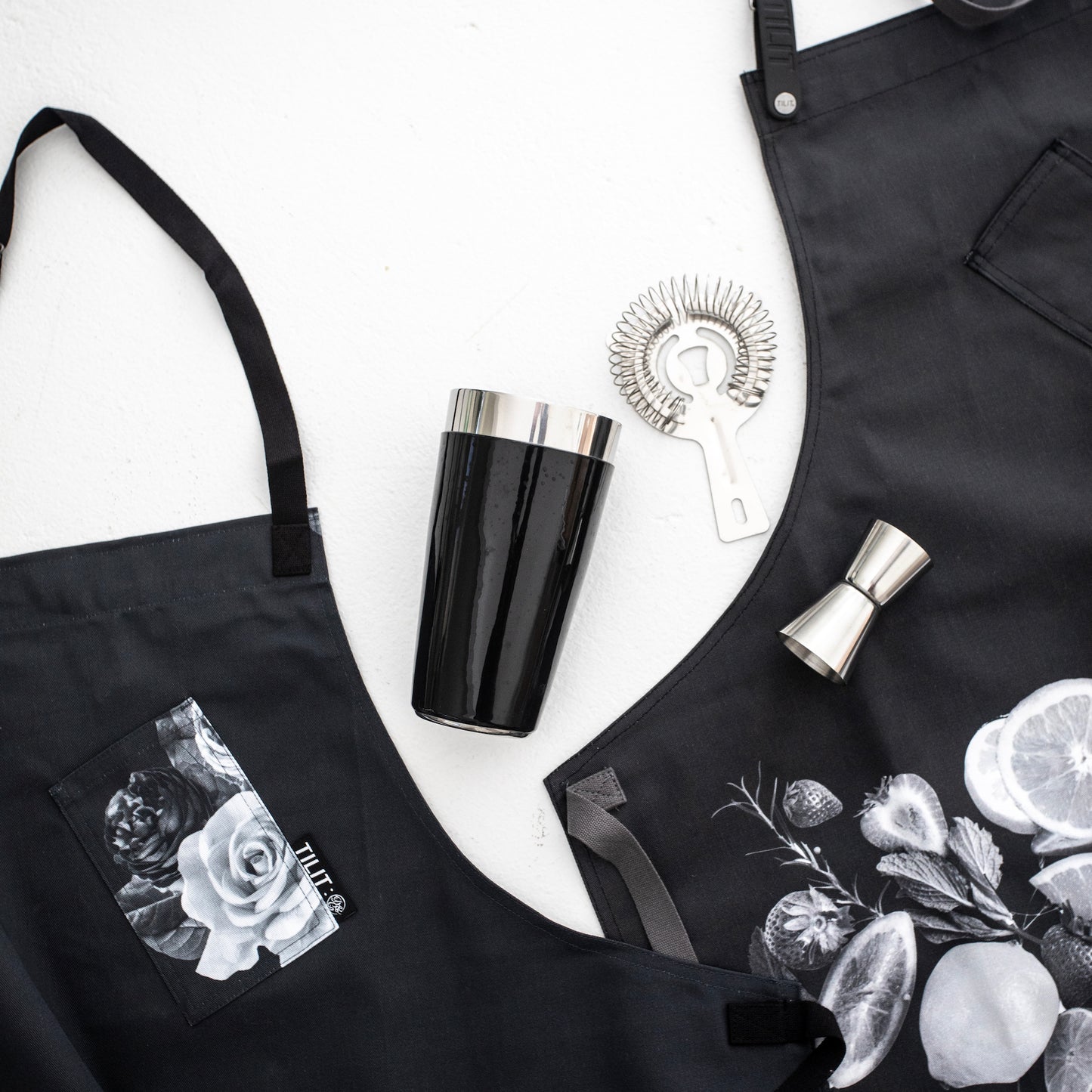 death and co aprons and tumbler