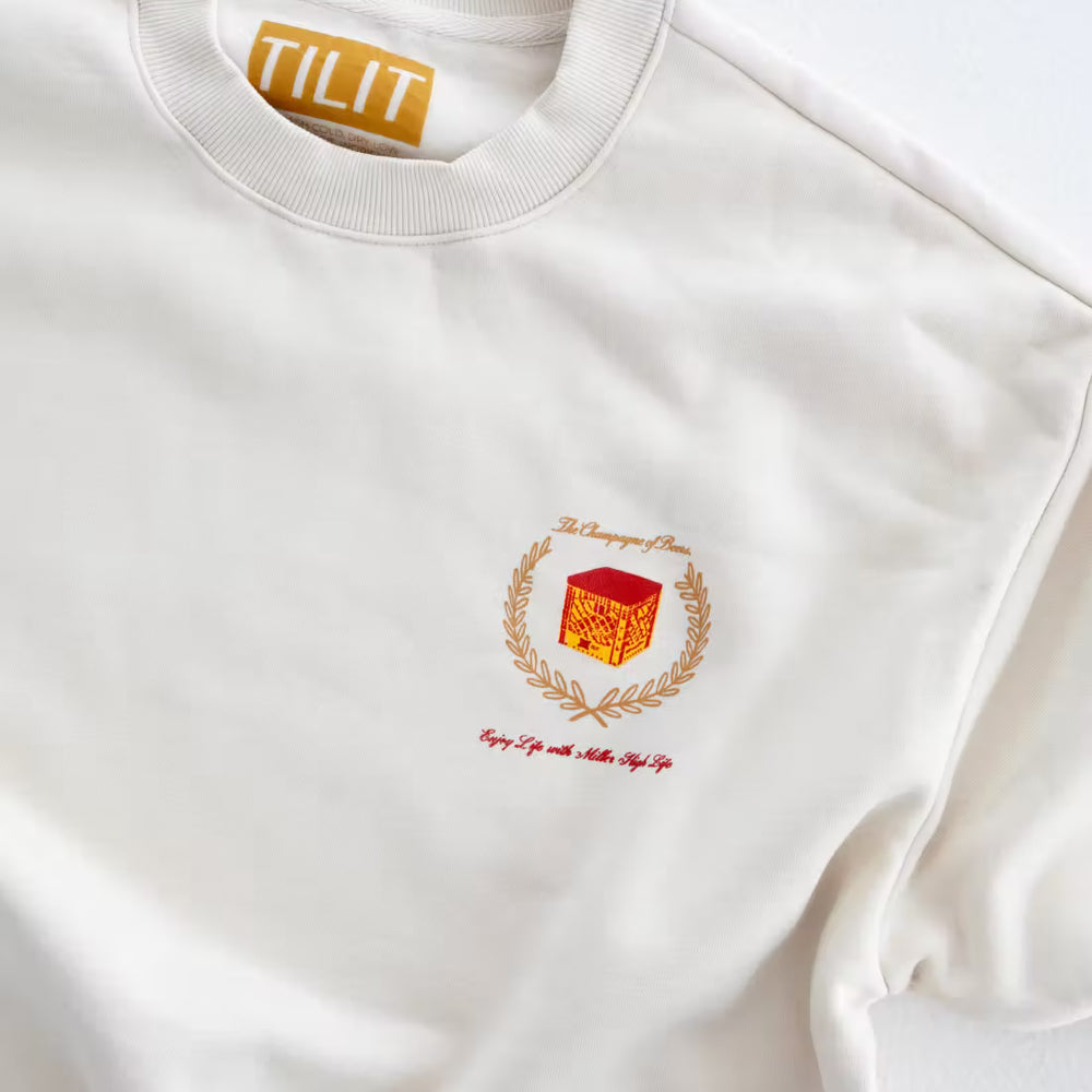 
                  
                    TILIT x Miller High Life "Chef Life Holiday Crewneck"
                  
                