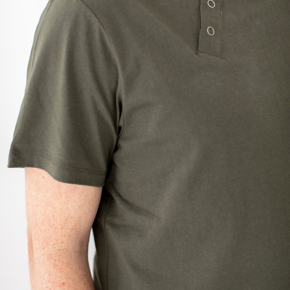 
                  
                    Olive Henley Tee
                  
                