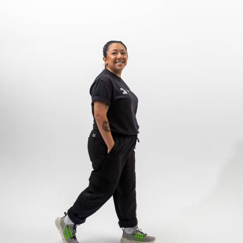 “Run the Pass” Black Tactical Drawstring Chef Pant with Six Pockets