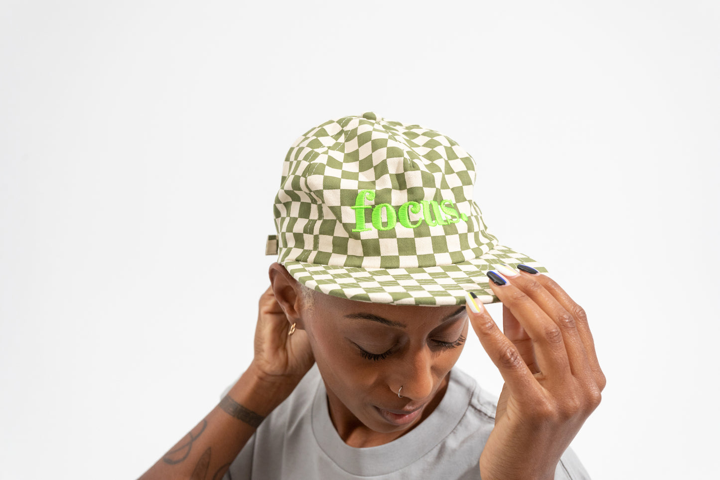 Checkered Focus Chef's Hat