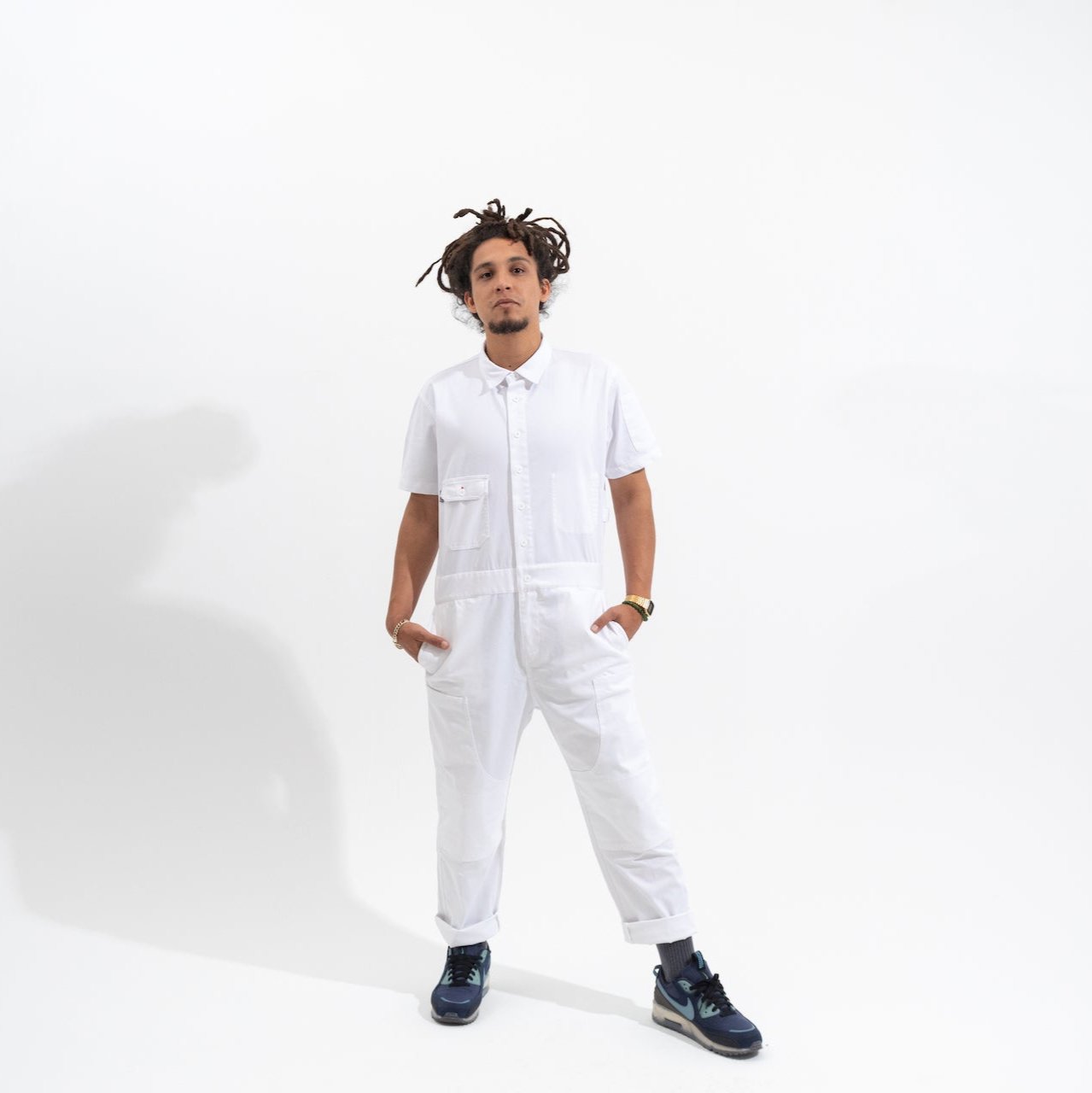 Men's Short Sleeve Jumpsuit