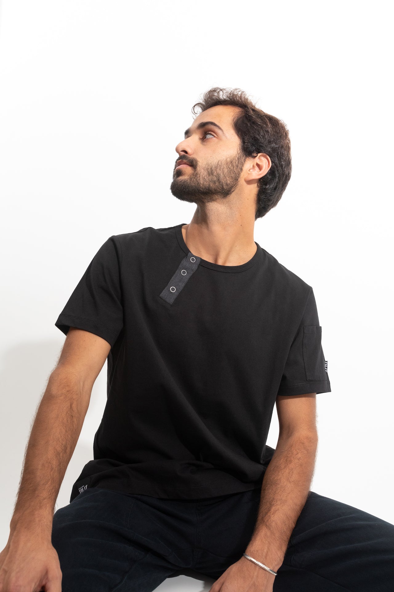 Load image into Gallery viewer, work henley tee for men
