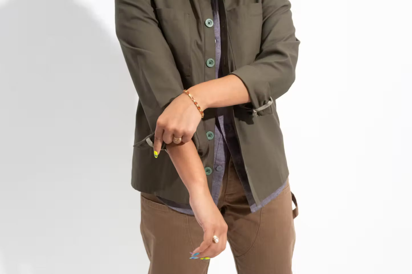 Utility Overshirt with Apron Neck Tab & 3 Pockets - TILIT NYC Utility Overshirt with Apron Neck Tab & 3 Pockets - TILIT NYC