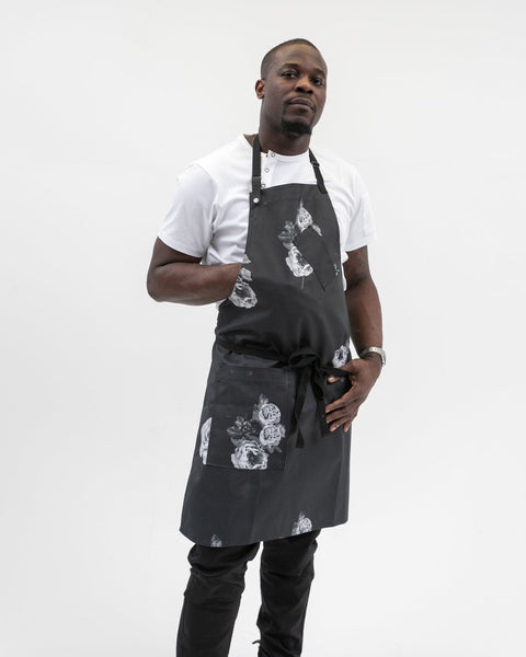 Death & Co. Floral Apron | Modern Chef Uniforms | TILIT Death & Co. Floral Apron | Modern Chef Uniforms | TILIT