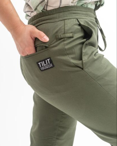 
                  
                    TILIT Unisex Essential Pants in Olive Green
                  
                