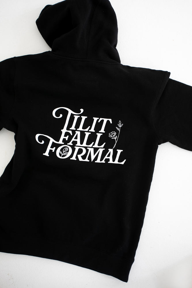 TILIT Fall Formal Hoodie in black unisex 