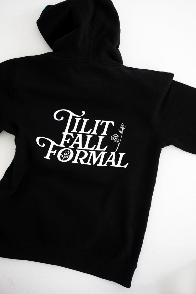 TILIT Fall Formal Hoodie in black unisex 