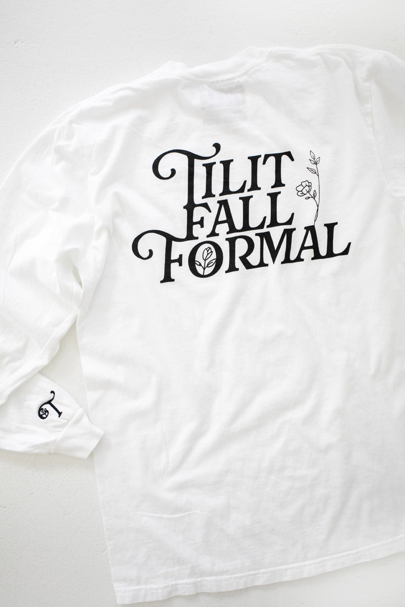 TILIT Fall Formal Long sleeve Shirt in white unisex 