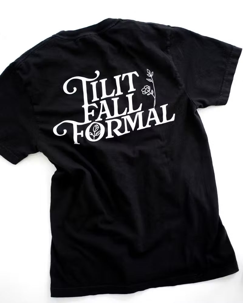 Fall Formal Floral Short-Sleeve Tee