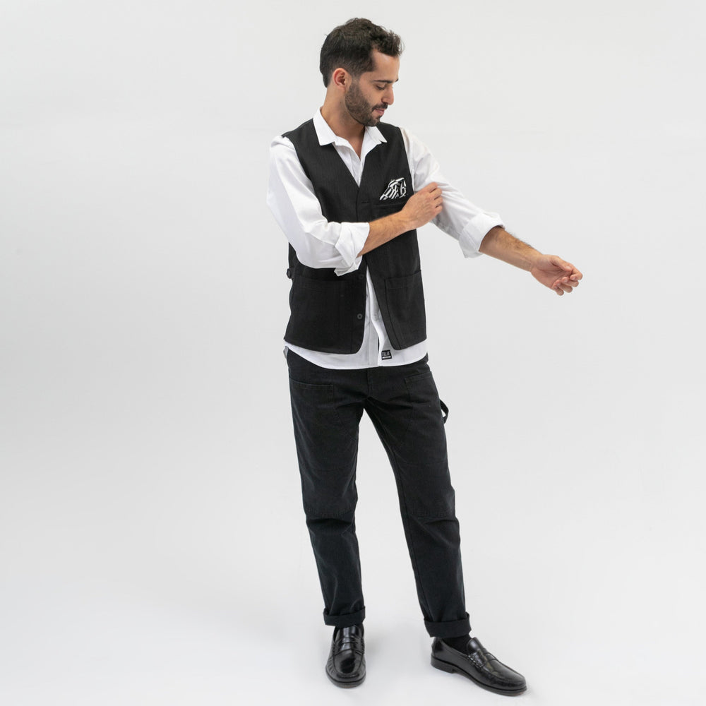 
                  
                    TILIT Utility Vest for Hospitality Uniforms in Black
                  
                