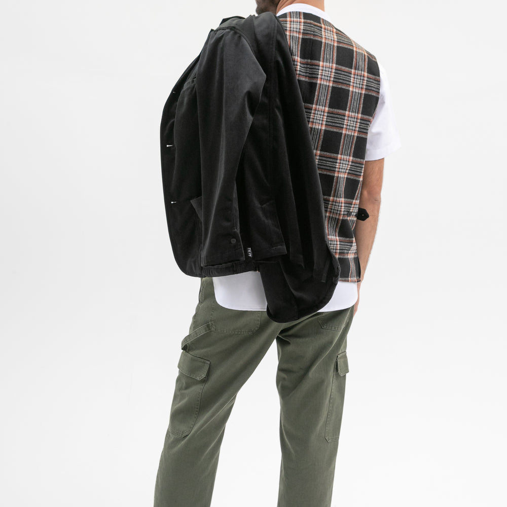 TILIT Utility Vest for Hospitality Uniforms in Plaid