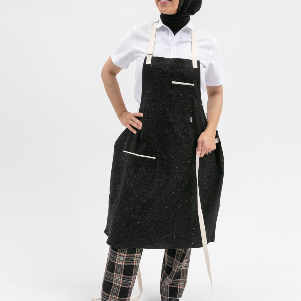 Tilit Fall Formal black bib work apron
