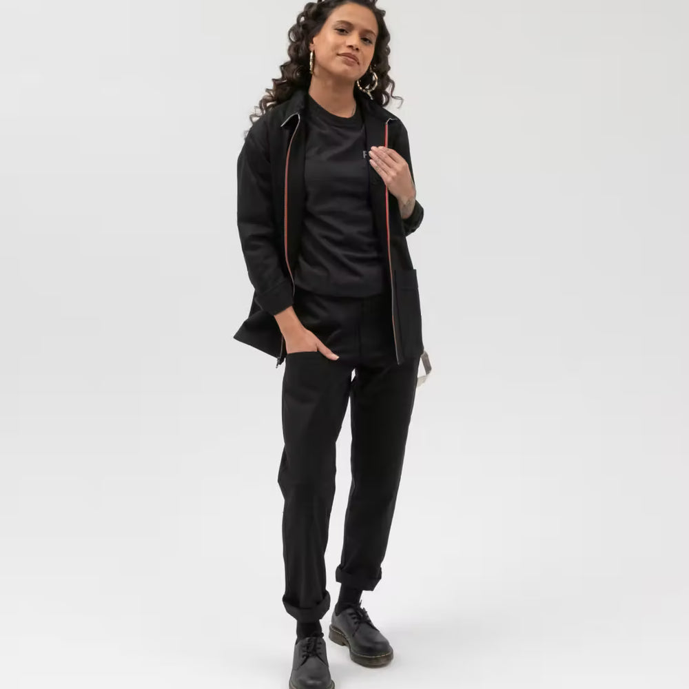 "FOCUS" Zipper Chore Coat