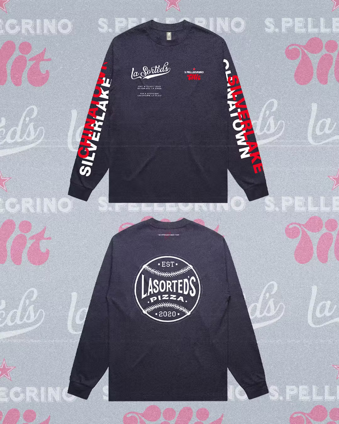 TILIT x S.Pellegrino x LaSorted's Long Sleeve Tee - TILIT NYC TILIT x S.Pellegrino x LaSorted's Long Sleeve Tee - TILIT NYC