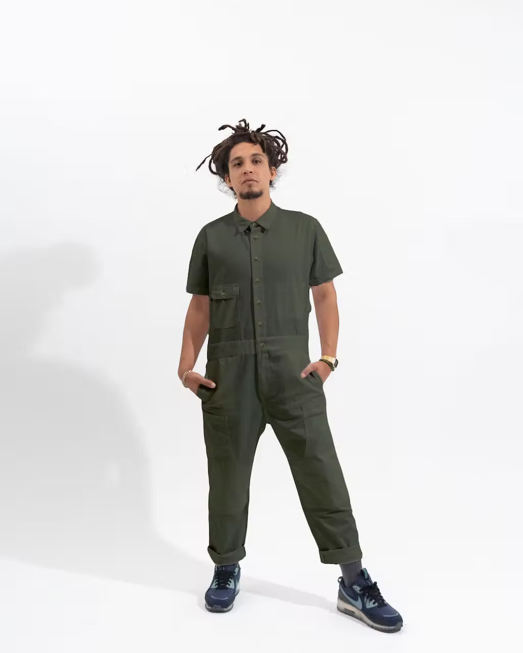 Men's Short Sleeve Jumpsuit