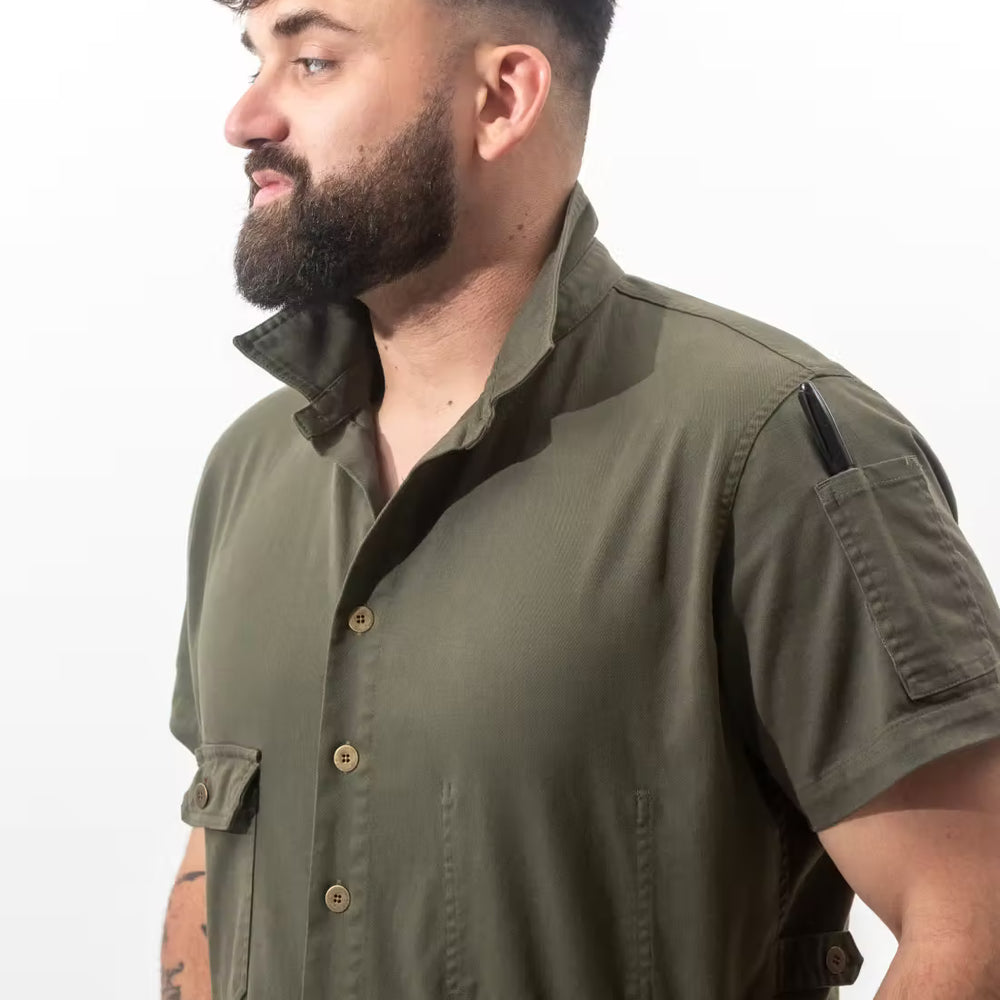 Men's Short Sleeve Jumpsuit