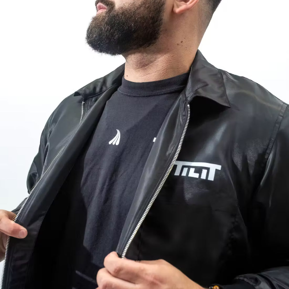 
                  
                    “Run the Pass” Chef Coach’s Jacket with Functional Zipper
                  
                