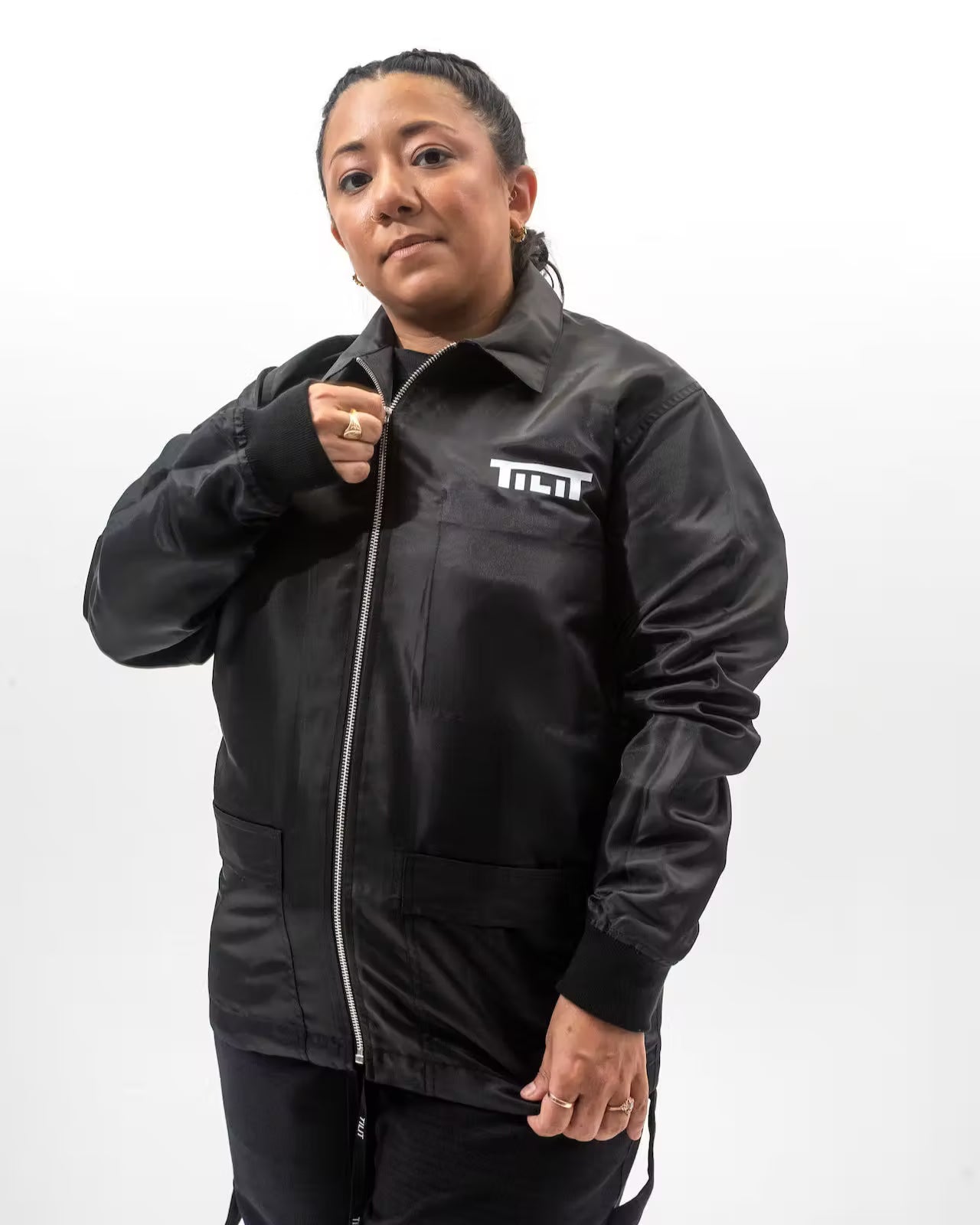 “Run the Pass” Chef Coach’s Jacket with Functional Zipper