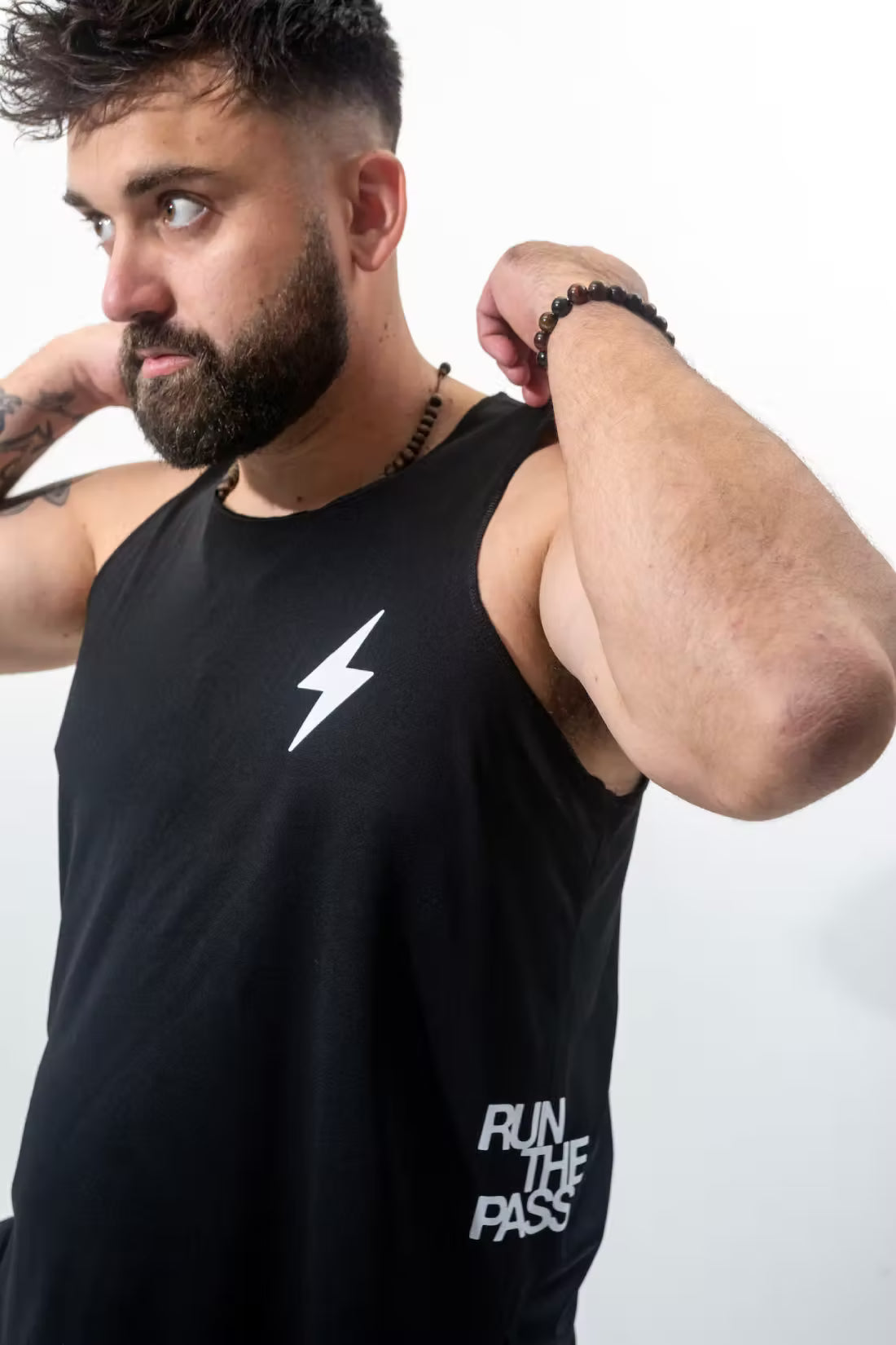“Run The Pass” Men’s Moisture Wicking Hydrotech Singlet