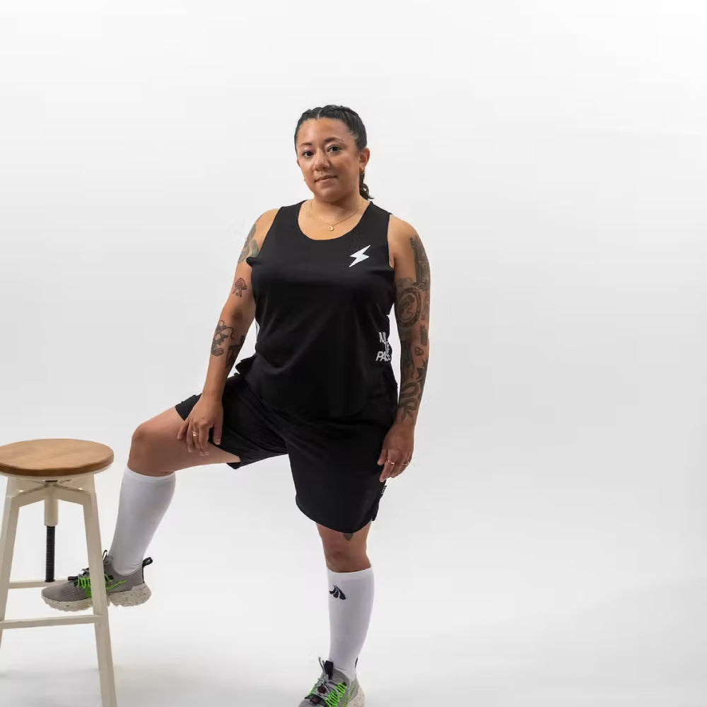 “Run The Pass” Women's Moisture Wicking Hydrotech Singlet