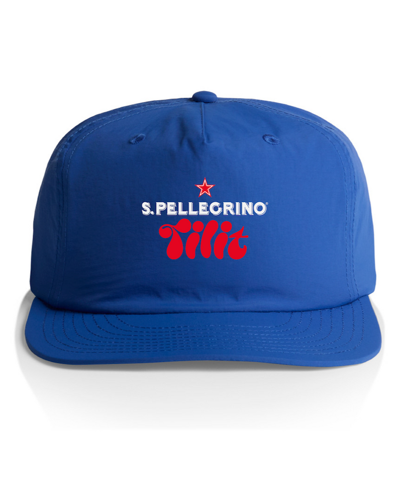 Tilit and San Pellegrino collab hat in blue 