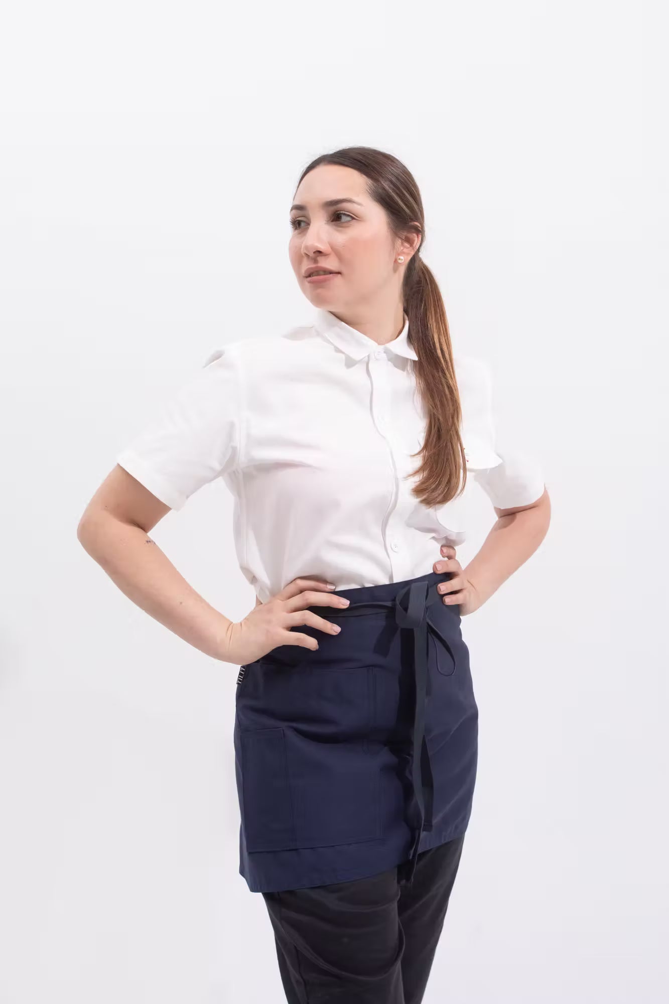 TILIT Shorty Apron in Navy Blue