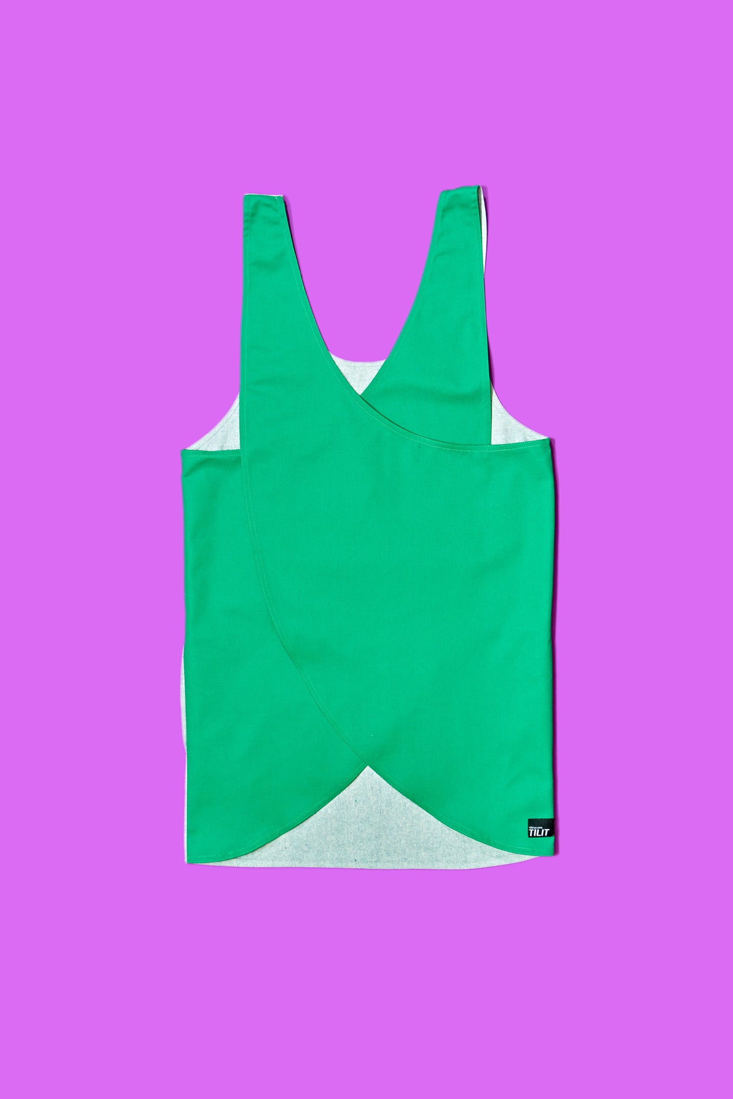sohla smock apron back green