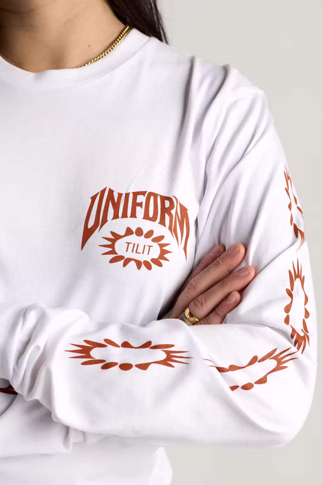 Uniform Graphic Long Sleeve T-Shirt