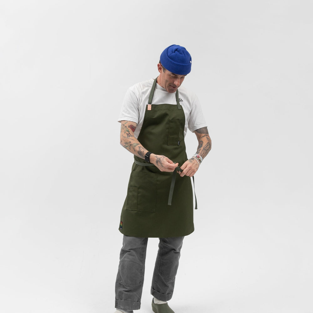 TILIT ColorSplash Apron in Olive Green