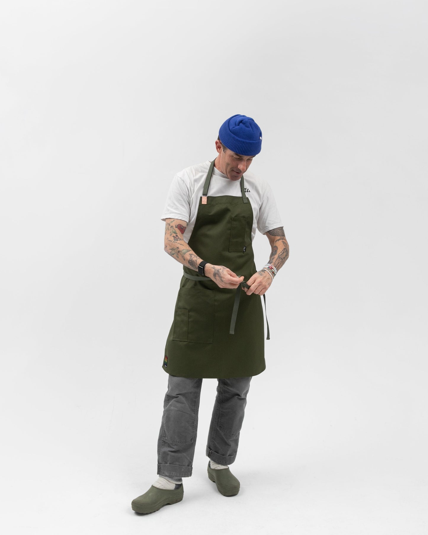 TILIT ColorSplash Apron in Olive Green