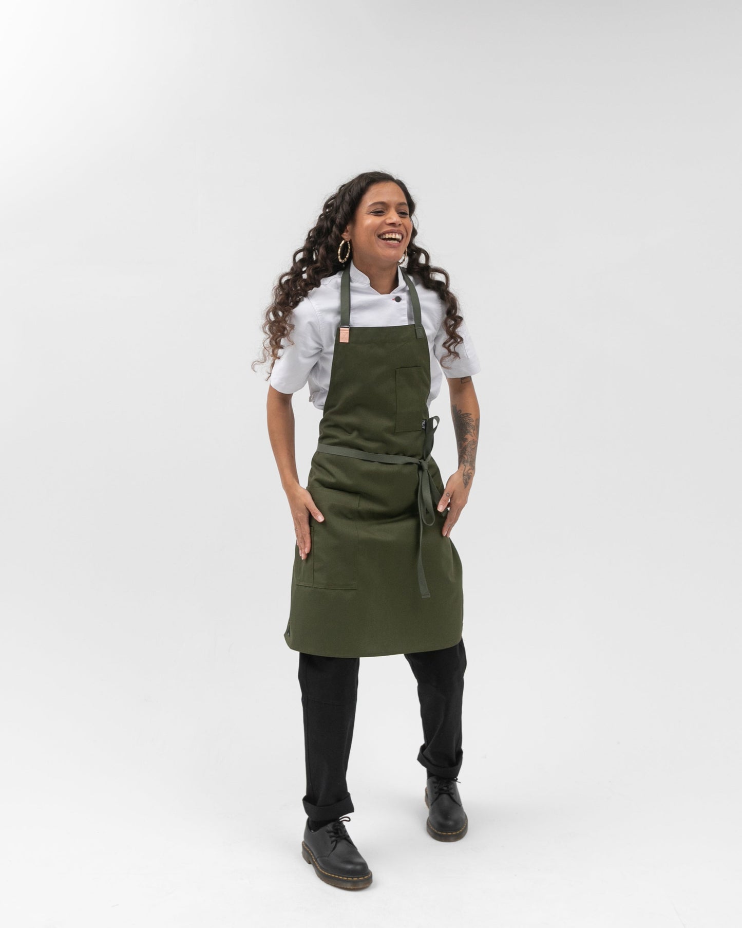 TILIT ColorSplash Apron in Olive Green