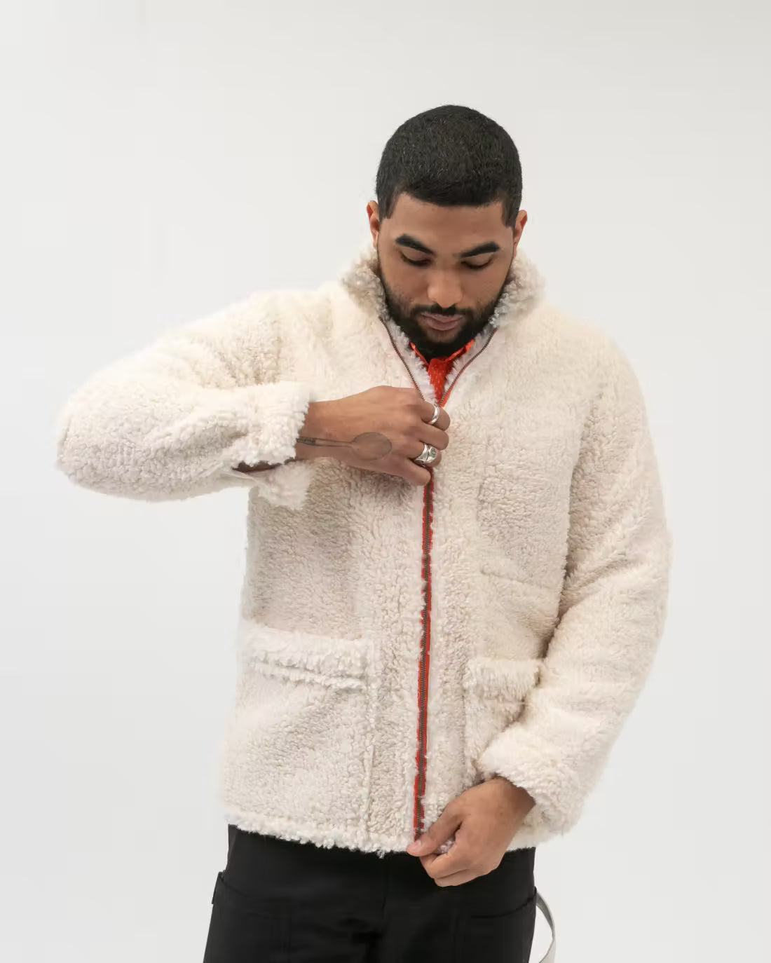 "FOCUS" Fleece Chore Coat
