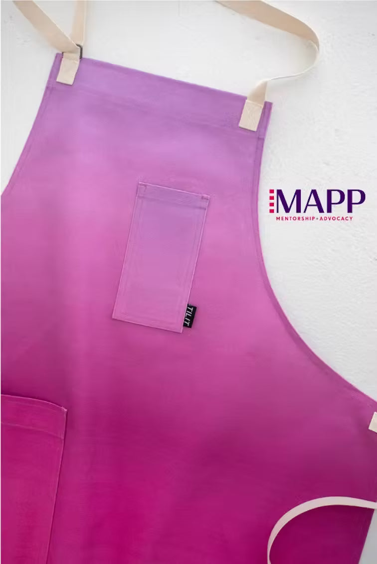 TILIT Purple Chef Ombre Bib Apron