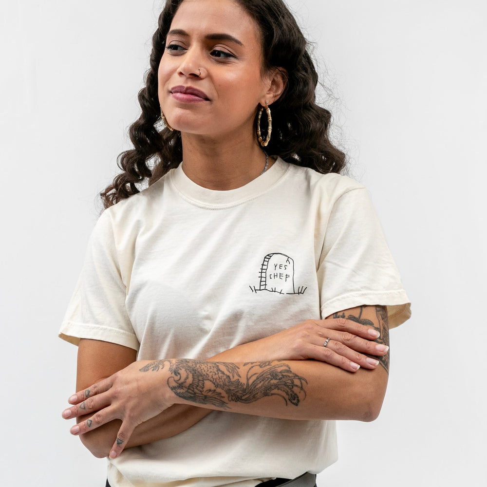 TILIT and Terry Short Sleeve Tshirt in Natural