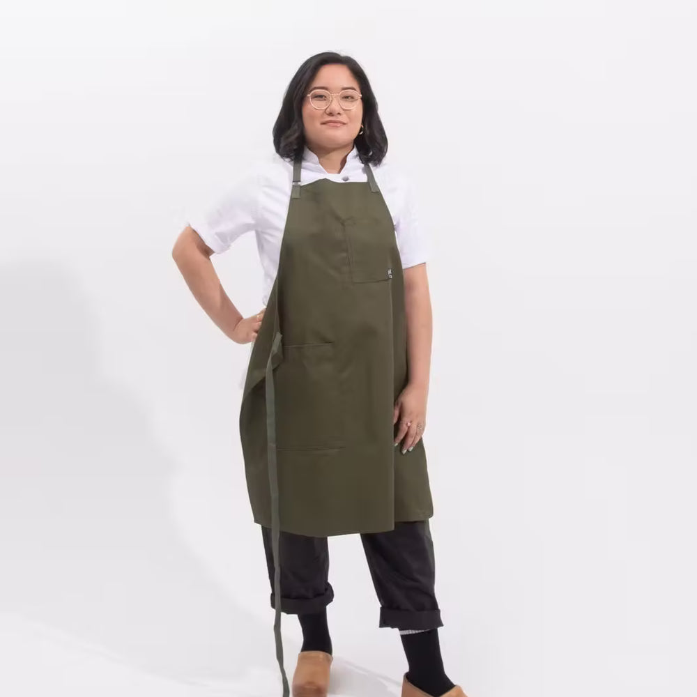 Wrinkle-Free Chef Bib Apron