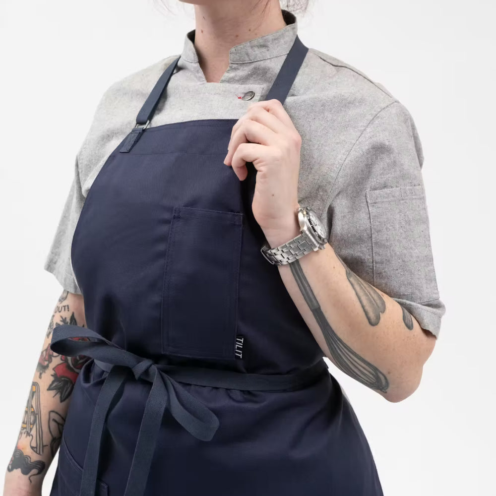 Wrinkle-Free Chef Bib Apron