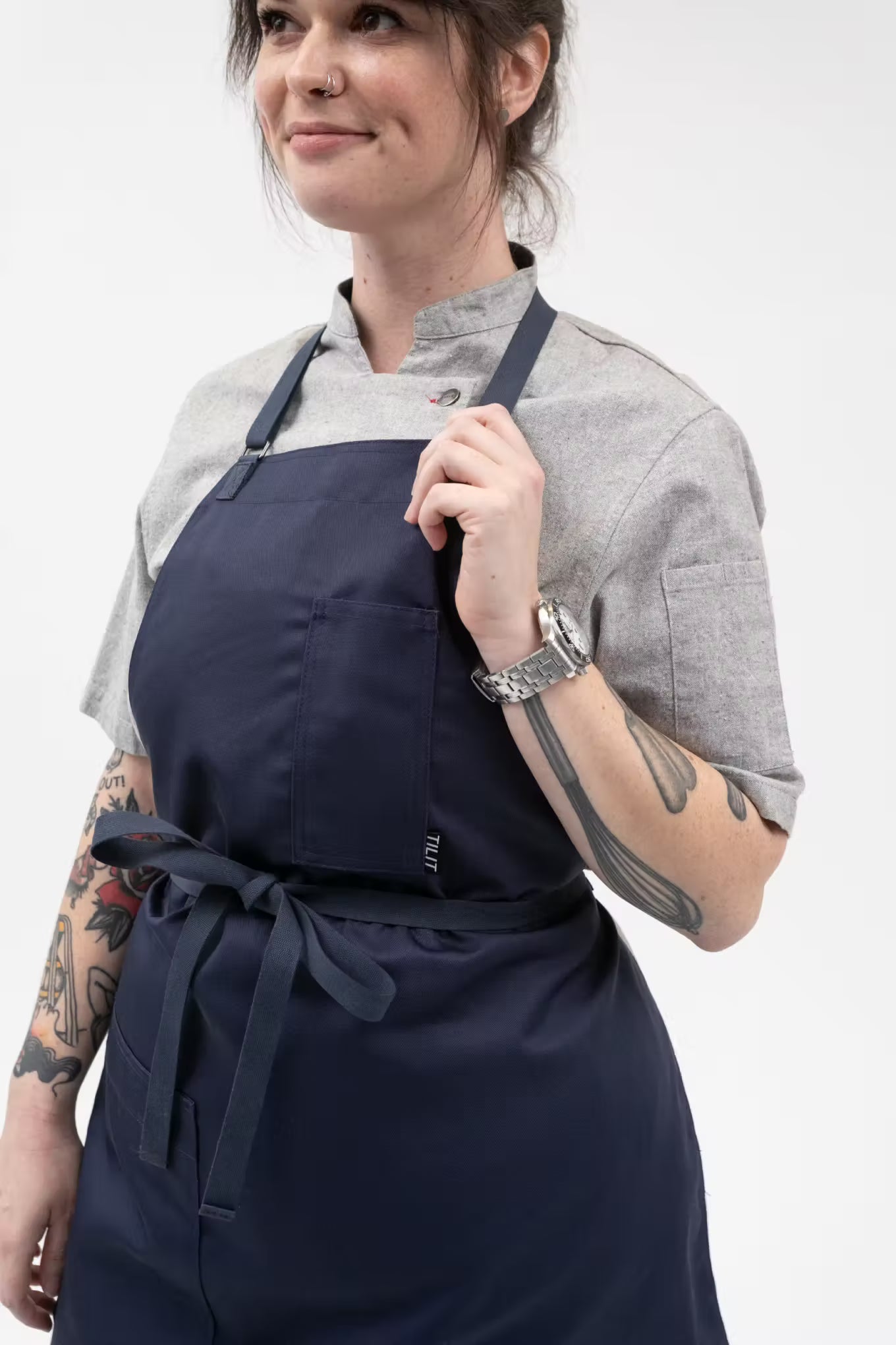 Wrinkle-Free Chef Bib Apron